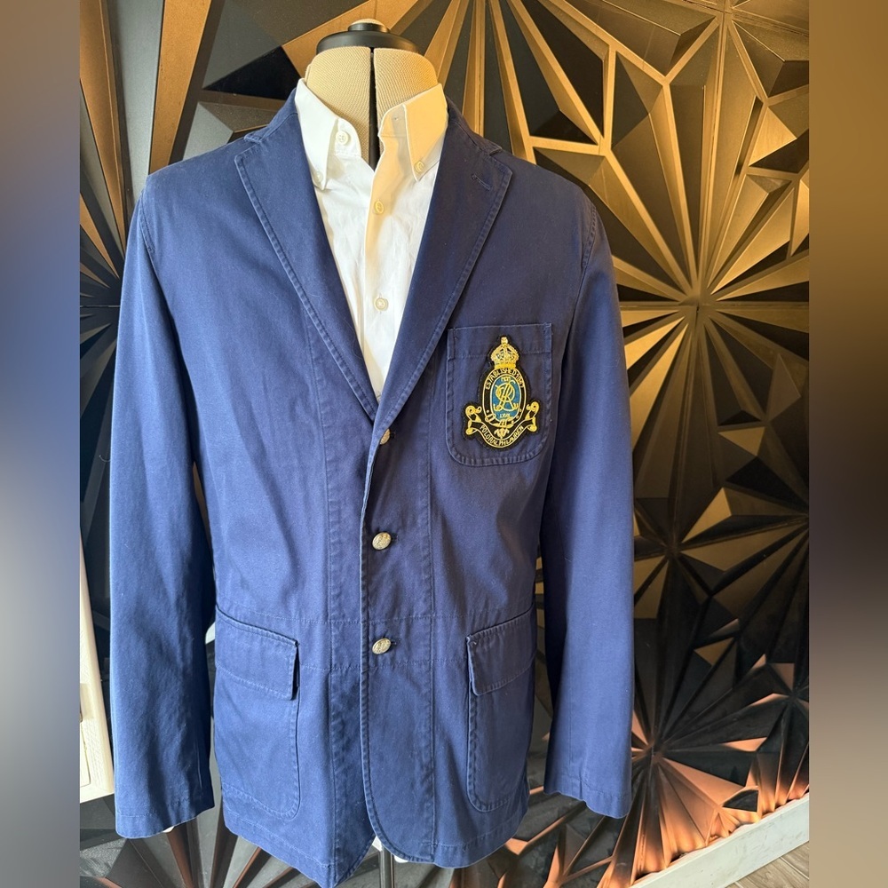 Polo Ralph Lauren Dark Blue Blazer with Gold Crest